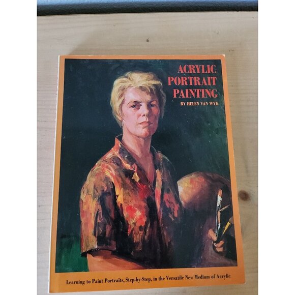 Vtg Acrylic Portrait Painting Softcover Book By Helen Van Wyk Made/Printed Japan - Picture 2 of 12